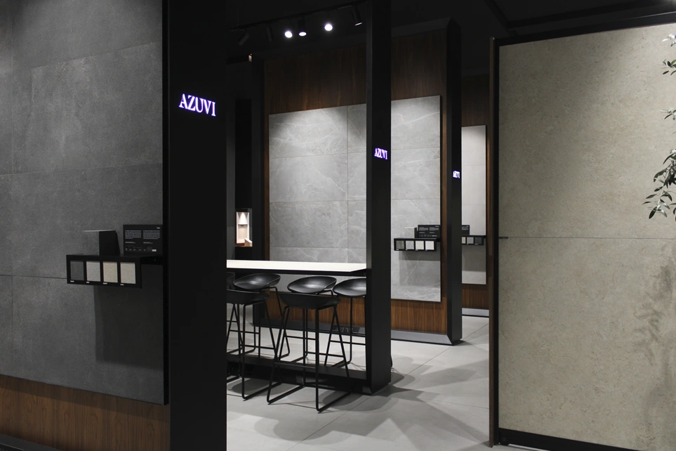areas lounge en exposiciones de fabricantes de cerámica