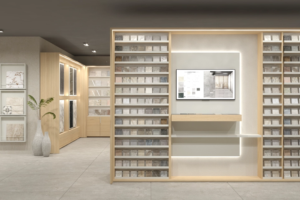 tile sample board display