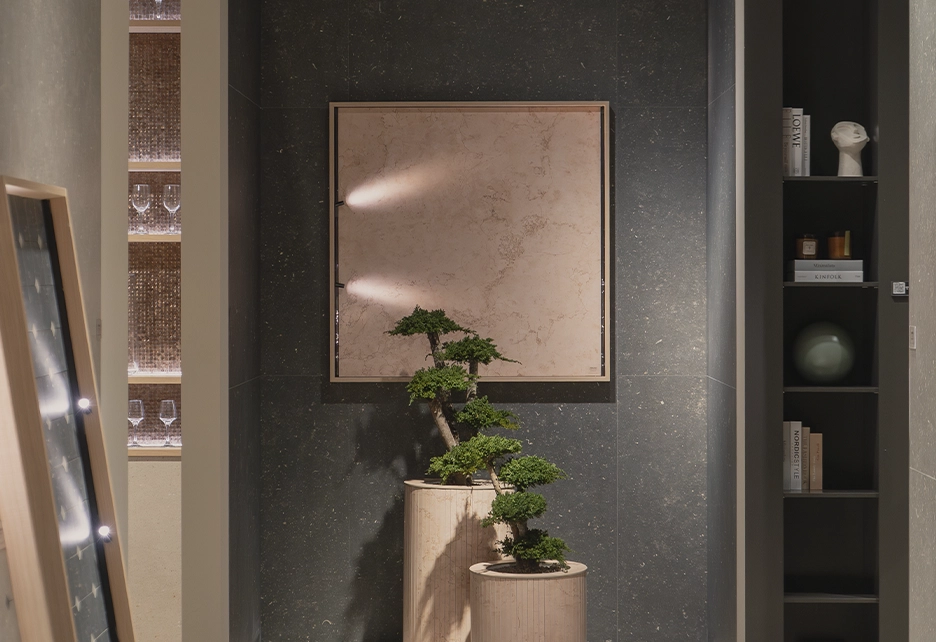 INSCA, fabricante de expositores de azulejos, pone en práctica su Know how en la reforma del showroom de Pamesa Cerámica