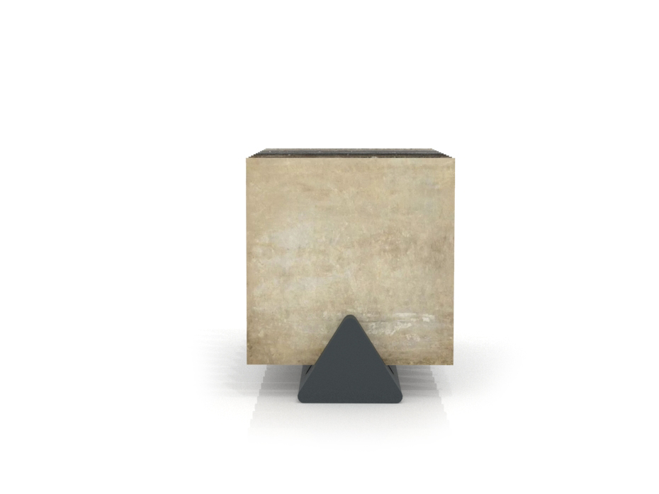Expositor de azulejos de exterior Base Outdoor antracita frontal