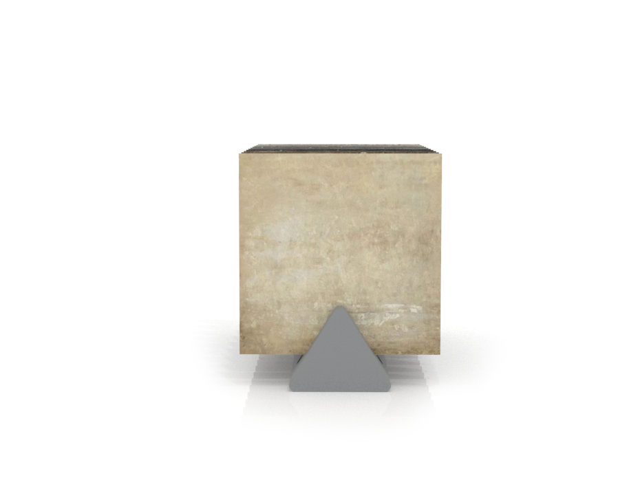 Expositor de azulejos de exterior Base Outdoor plata frontal