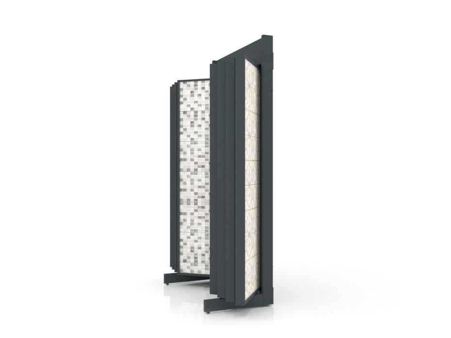 Expositor para azulejos Book 116/60 antracita lateral sin luz