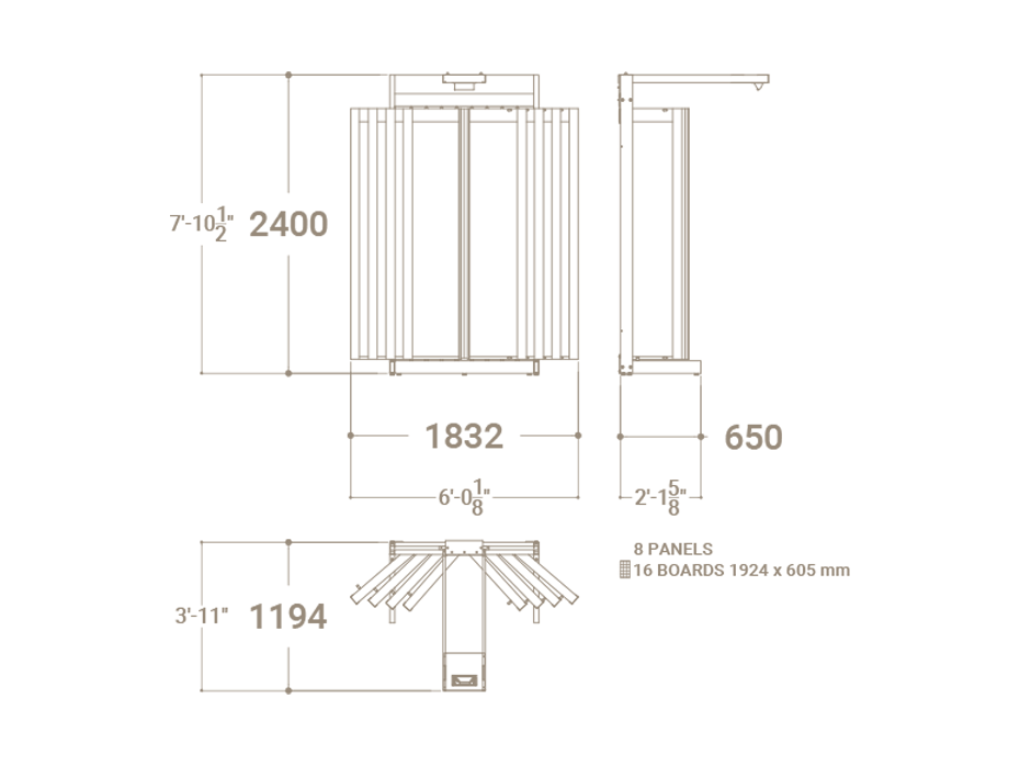 Expositor para azulejos Book 116/60 plano luz