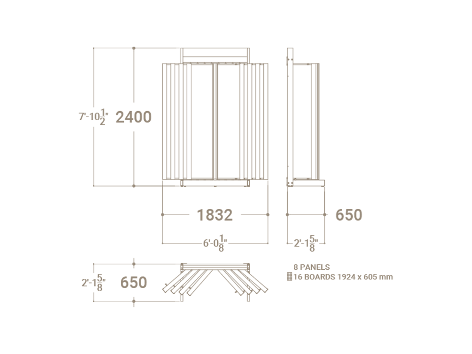 Expositor para azulejos Book 116/60 plano