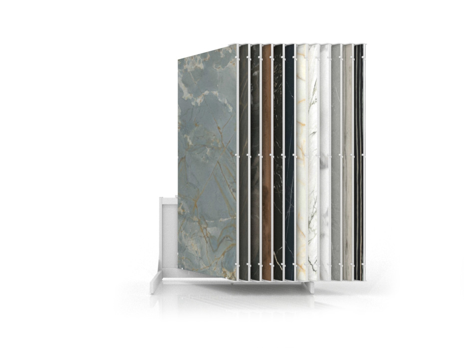 Expositor para placas Book 224 Slimshow 2600 blanco cerrado