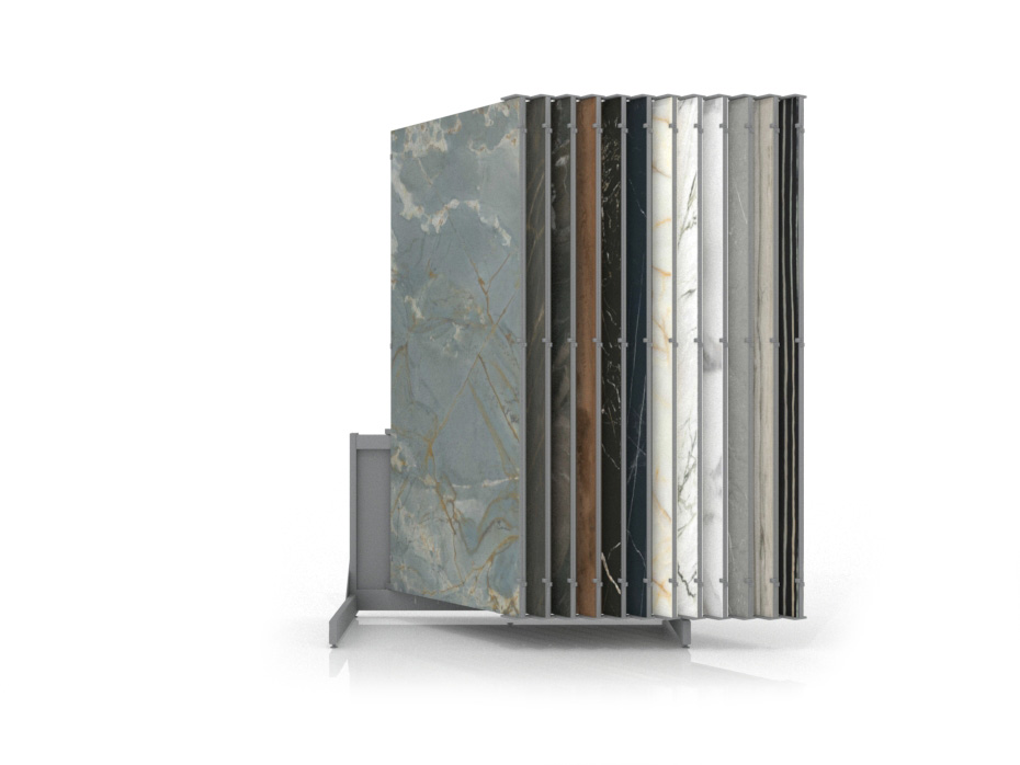 Expositor para placas Book 224 Slimshow 2600 plata cerrado