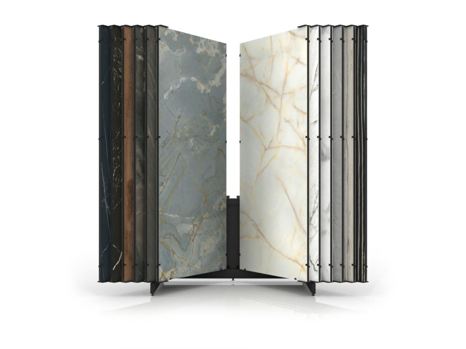 Expositor para placas Book 224 Slimshow 2800 negro frontal