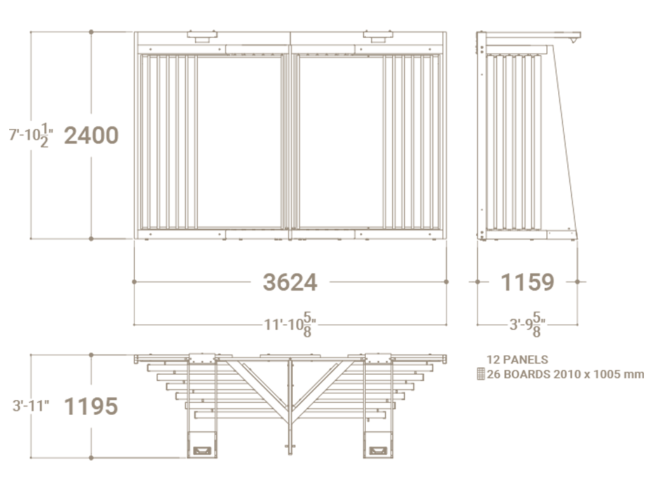 Expositor de azulejos tipo libro Book 24+2 2010 plano luz