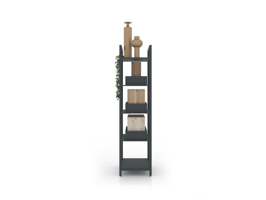 Accesorio expositor de laminados Book Case antracita frontal
