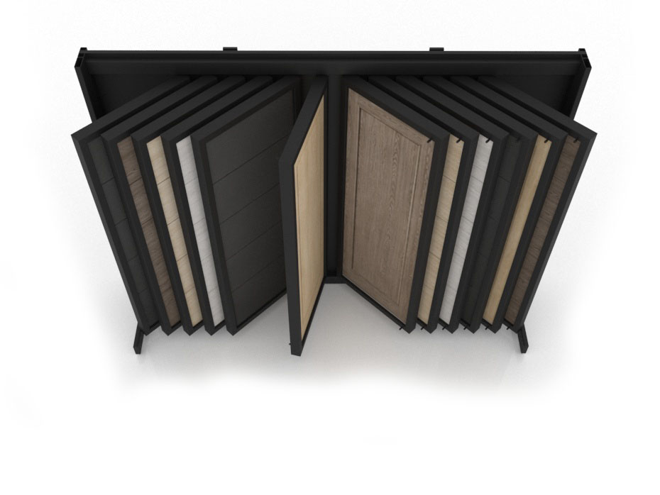 Présentoir type livre pour portes Book Door 12 Noir_2