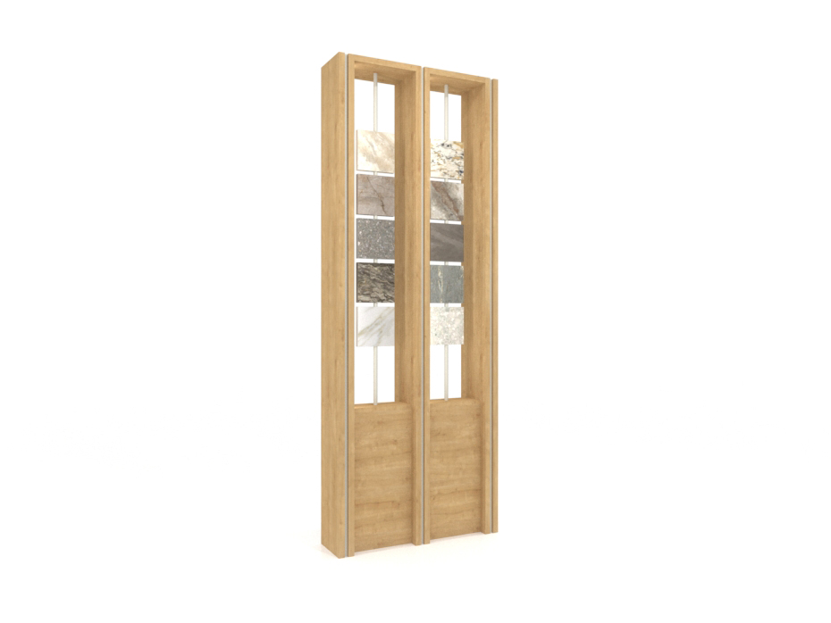 Divisor modular para ceramotecas Boutique Divider﻿​ madera 20x20 lateral