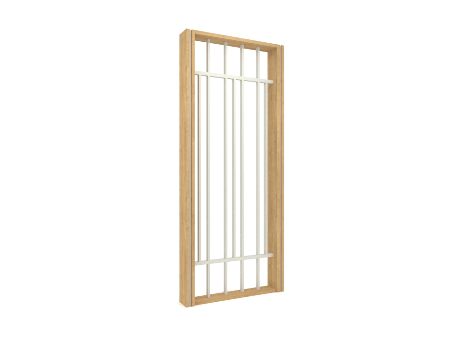 Divisor de ceramotecas para showrooms de azulejos Deco madera lateral