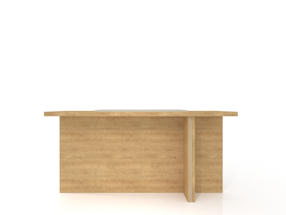 Exhibidor de cerámica Boutique Table Moodboard madera frontal