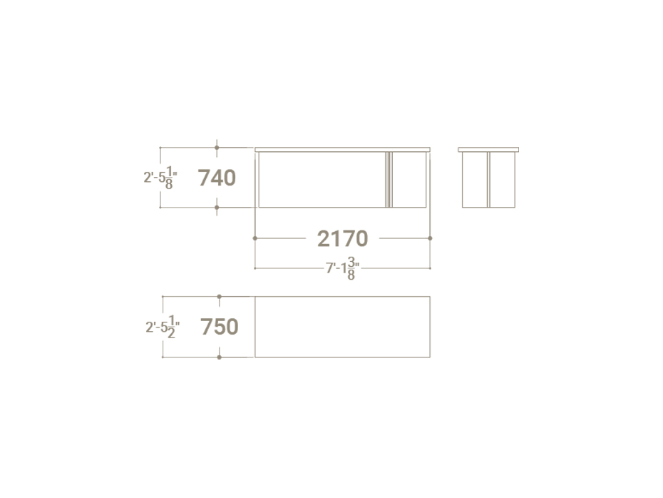 Mesa expositora para cerámica Boutique Table madera plano