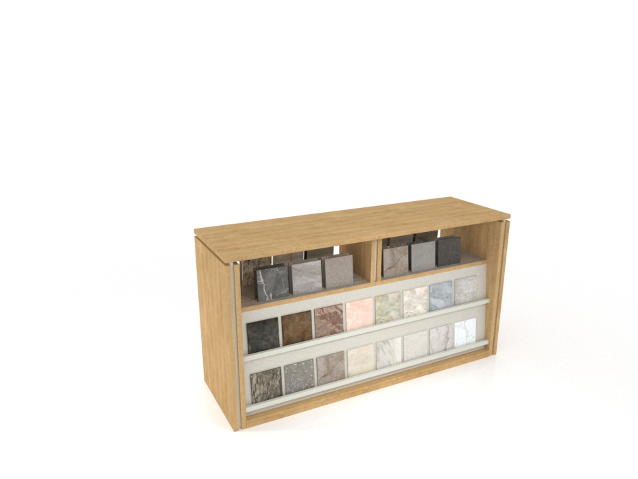 Expositor para baldosas cerámicas Boutique Table Show madera aerea