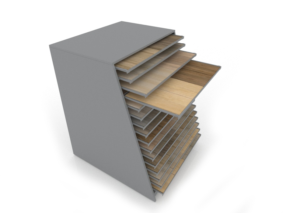 Cajonera Laminados Woodlook Plata