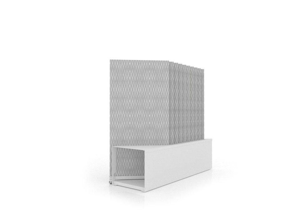 Expositor de azulejos Chicago V45 10P dx 120x60 blanco trasera