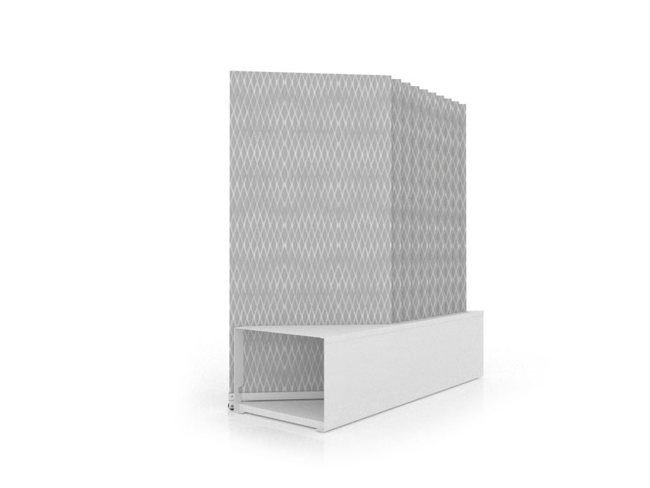 Expositor de azulejos Chicago V45 10P dx 150x75 blanco trasera