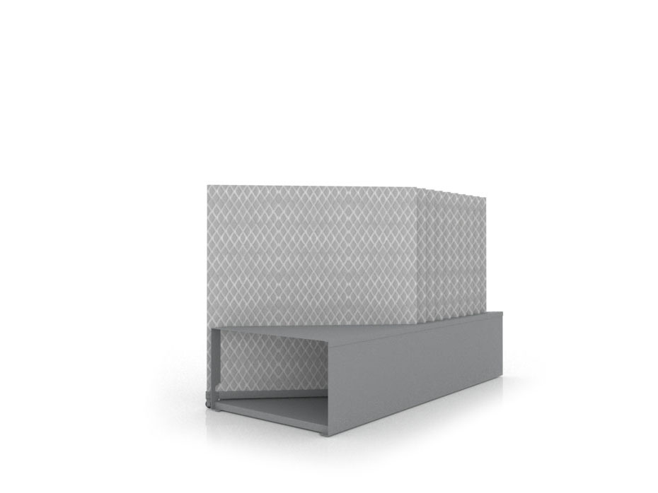 Expositor de azulejos Chicago V45 10P dx 100x100 plata trasera