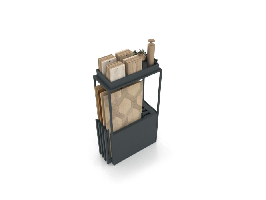 Expositor para suelos vinílicos Colorado Woodlook antracita aerea
