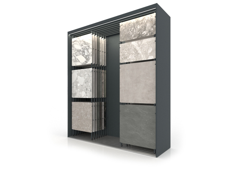Expositor para azulejos Composition 118 7 luz antracita sx