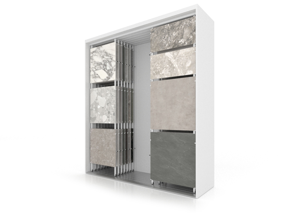 Expositor para azulejos Composition 118 7 blanco sx