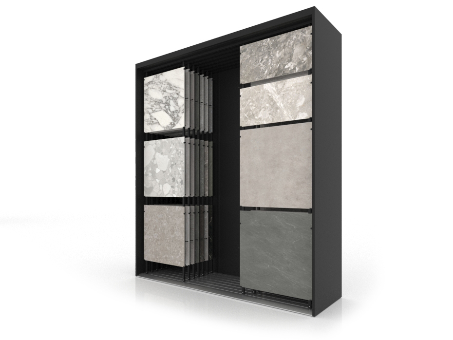 Expositor para azulejos Composition 118 7 negro sx