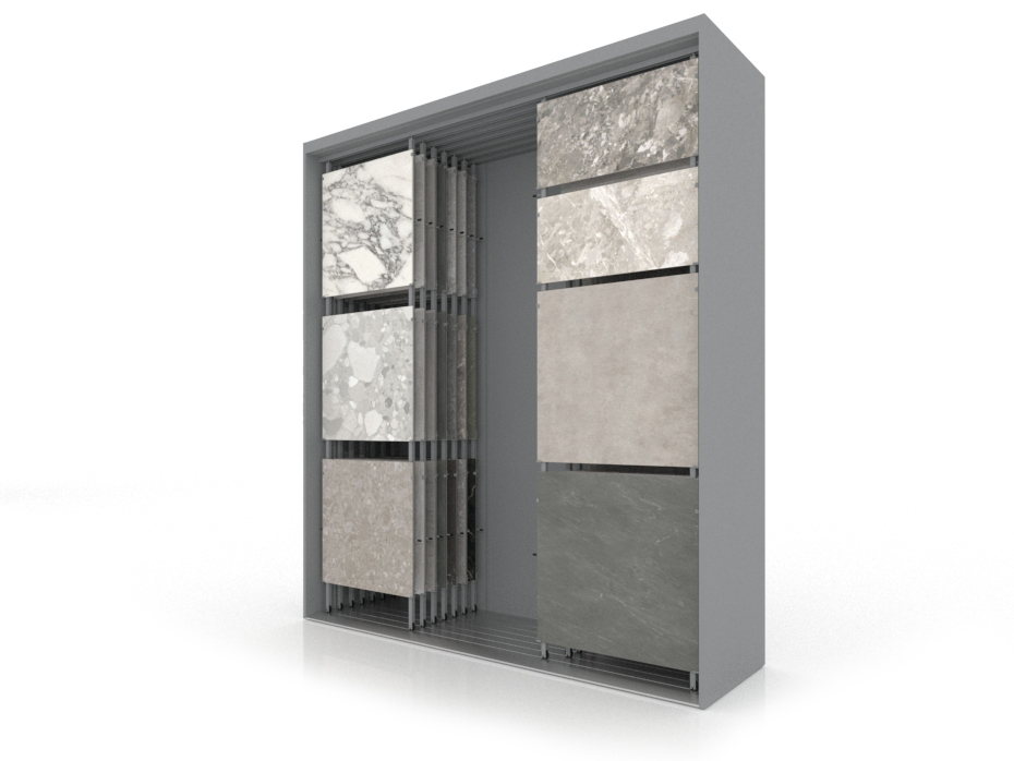Expositor para azulejos Composition 118 7 plata sx
