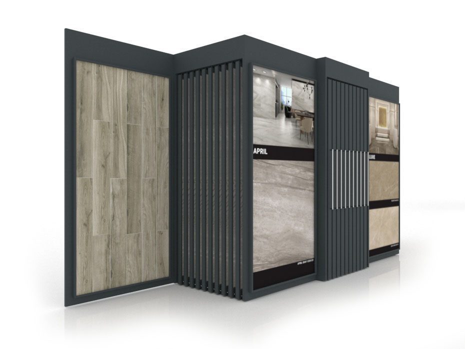 Mueble expositor Composition 138 Antracita