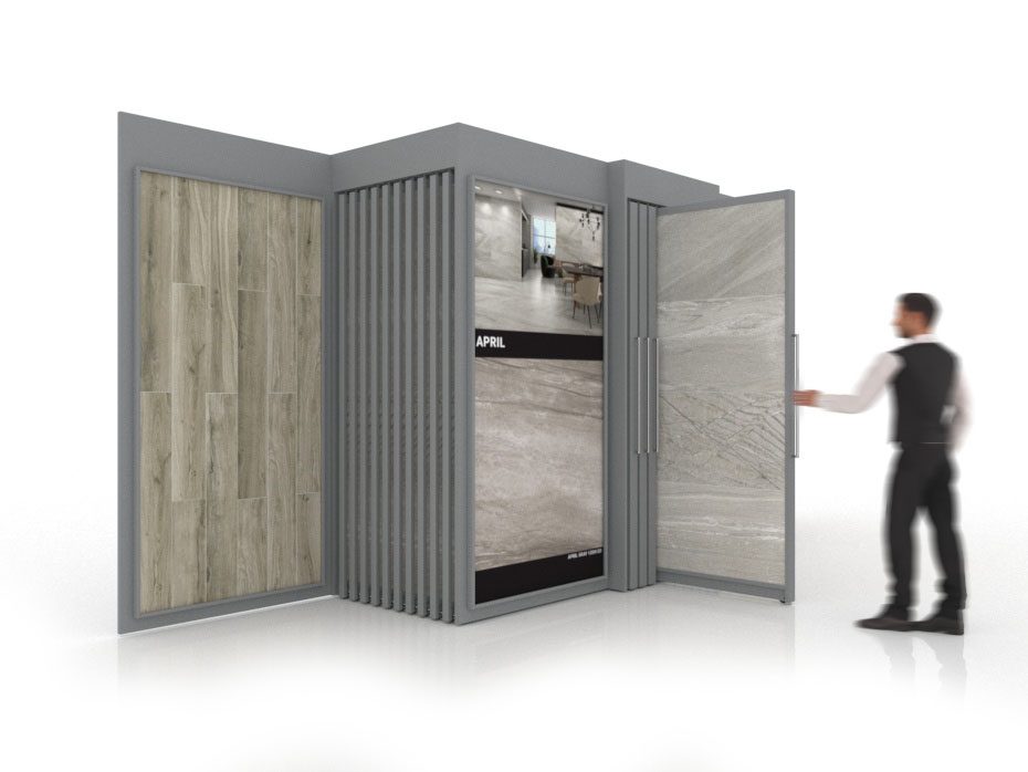 Mueble expositor Composition 138 Plata