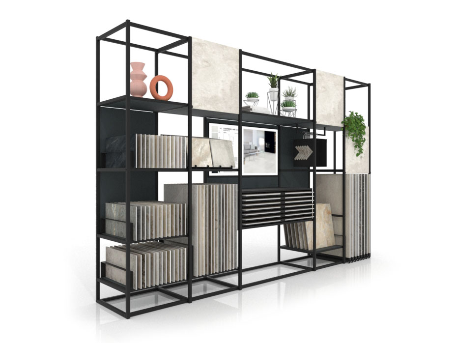 Ceramoteca digitalizada Composición 159 antracita lateral