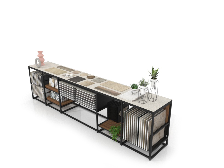 Ceramoteca Composición 194 madera old oak negro aerea