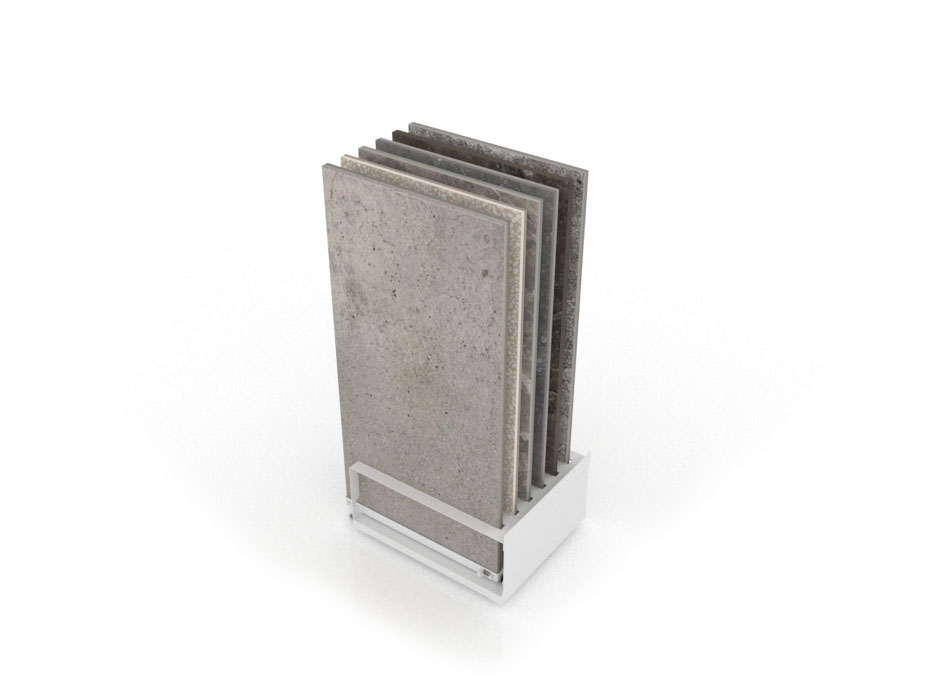 Módulo expositor de azulejos CR Chicago 120x60 Blanco