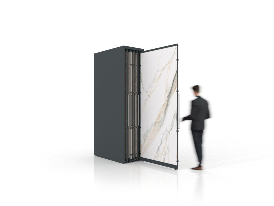 Expositor corredero para azulejos de gran formato Denver 2600/10 Antracita