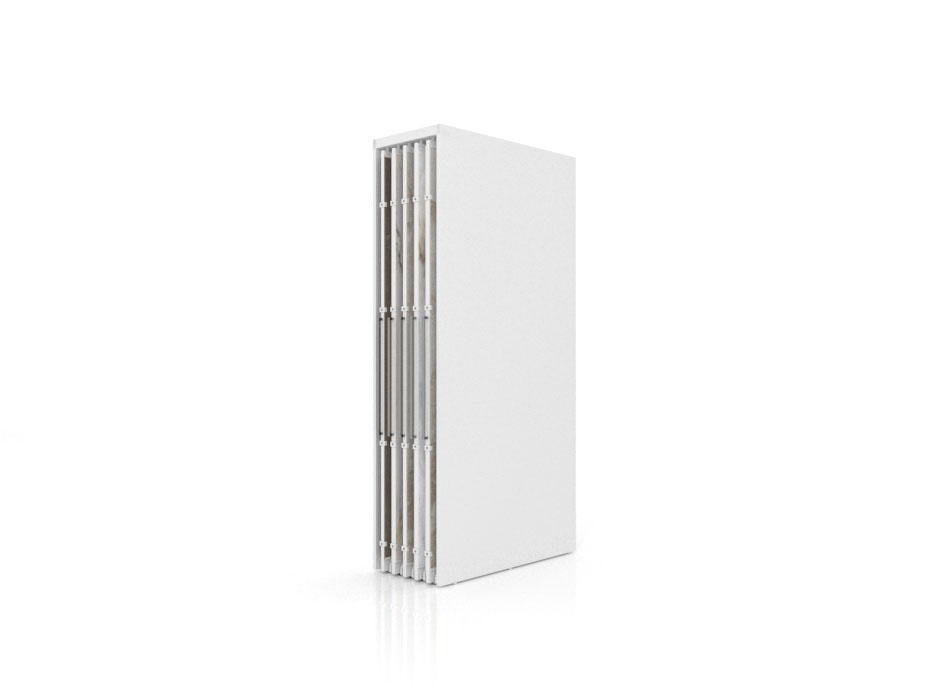 Expositor corredero para azulejos de gran formato Denver 2600/10 Blanco