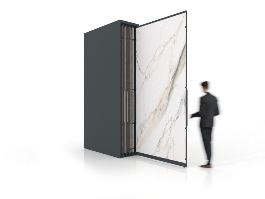 Expositor corredero para azulejos de gran formato Denver 3200/10 Antracita