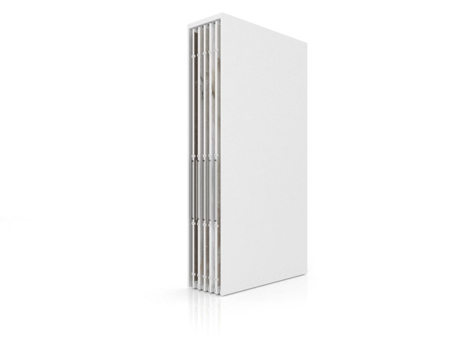 Expositor corredero para azulejos de gran formato Denver 3200/10 Blanco