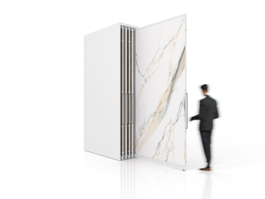 Expositor corredero para azulejos de gran formato Denver 3200/10 Blanco