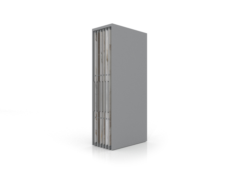 Expositor corredero para azulejos de gran formato Denver 2800/12 Plata
