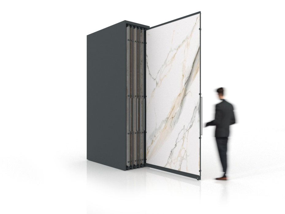 Expositor corredero para azulejos de gran formato Denver 3200/12 Antracita