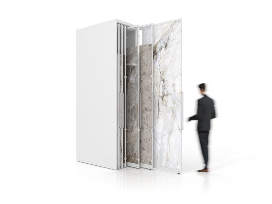 Expositor de azulejos Denver Polivalente de INSCA en blanco 12 paneles