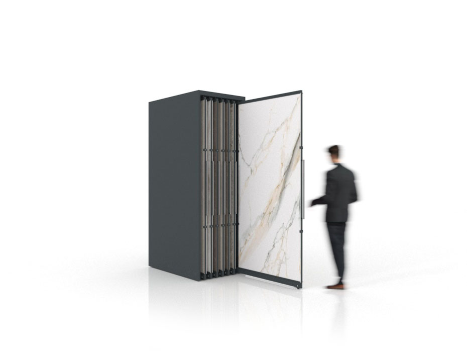 Expositor corredero para azulejos de gran formato Denver 2400/14 Antracita