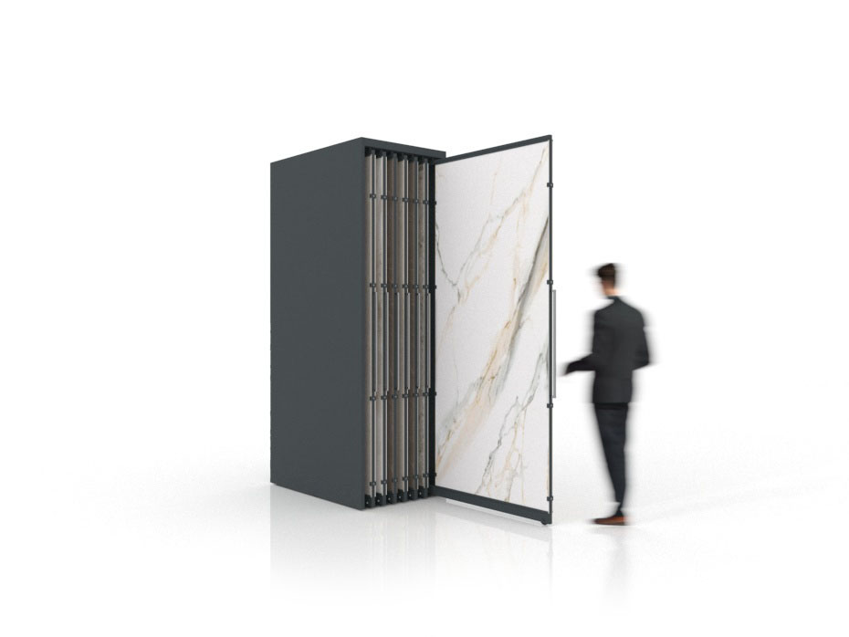Expositor corredero para azulejos de gran formato Denver 2600/14 Antracita