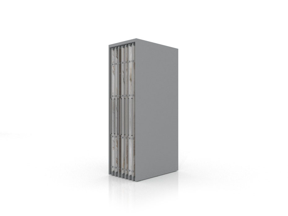 Expositor corredero para azulejos de gran formato Denver 2600/14 Plata