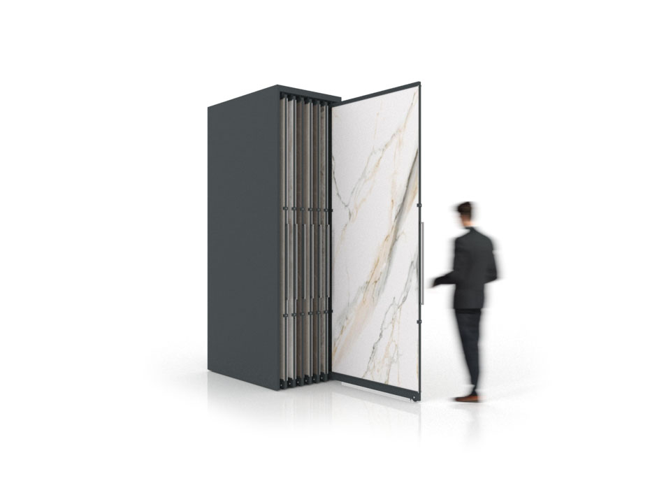 Expositor corredero para azulejos de gran formato Denver 2800/14 Antracita