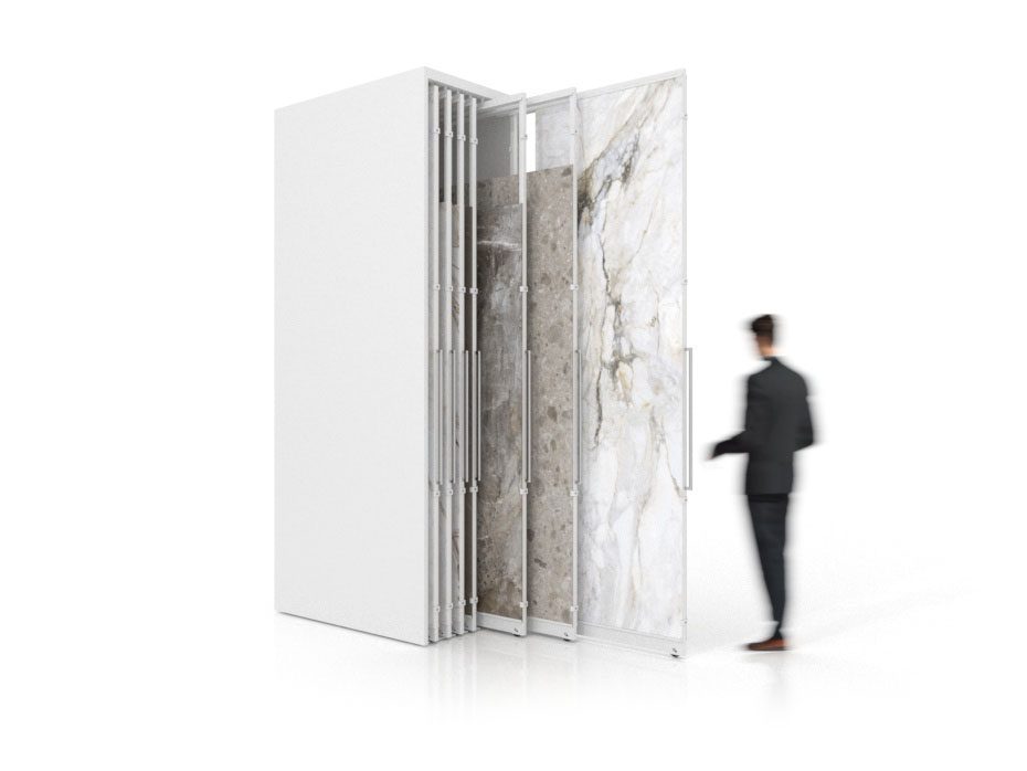 Expositor de azulejos Denver Polivalente de INSCA en blanco 14 paneles