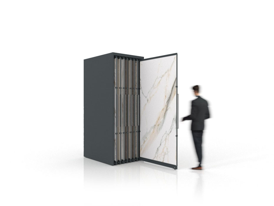 Expositor corredero para azulejos de gran formato Denver 2400/16 Antracita