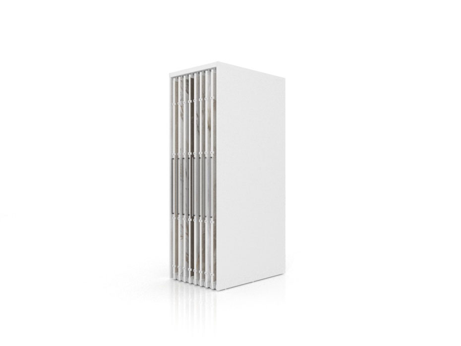 Expositor corredero para azulejos de gran formato Denver 2600/16 Blanco