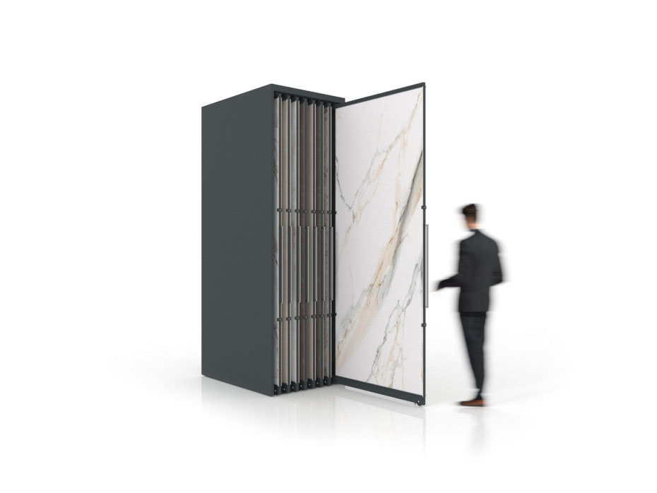 Expositor corredero para azulejos de gran formato Denver 2800/16 Antracita