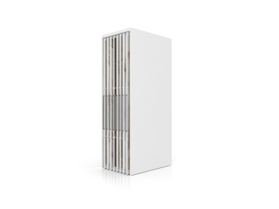 Expositor corredero para azulejos de gran formato Denver 2800/16 Blanco